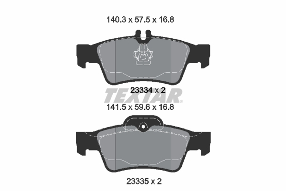 TEXTAR - 2333403-TET - Brake Pad Set, disc brake