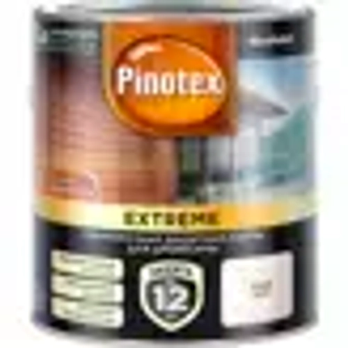 Пропитка декоративная для защиты древесины Pinotex Extreme белая полуматовая 2,5 л