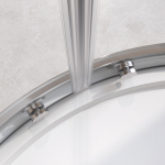 Душевой уголок Cezares RELAX-304-R-2-90-C-CR, 90х90х200, профиль хром, стекло прозрачное