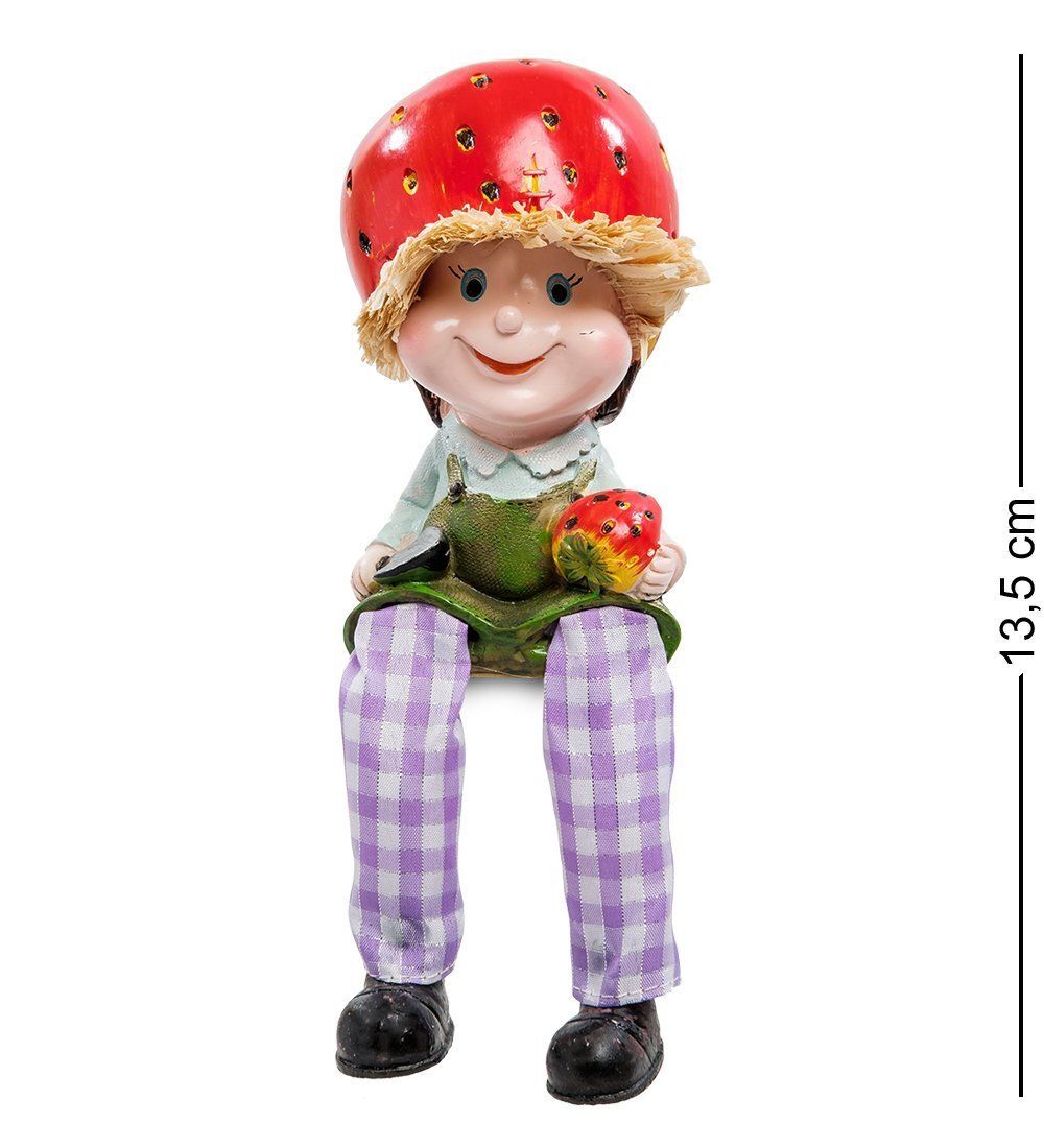 GAEM Art MN-137-A Фигурка. «Домовенок с урожаем клубники»