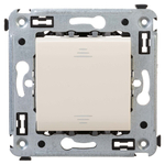 Переключатель одноклавишный в стену, "Avanti", "Ванильная дымка"