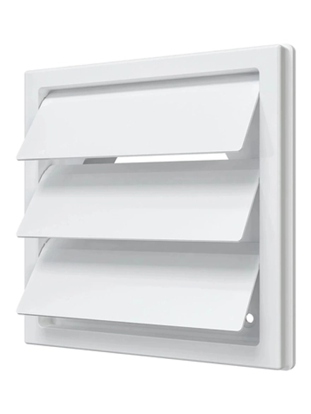 Решетка 150*150 1515К10Ф вентиляционная с гравитационными жалюзями 150х150 с фланцем D100 ERA title=