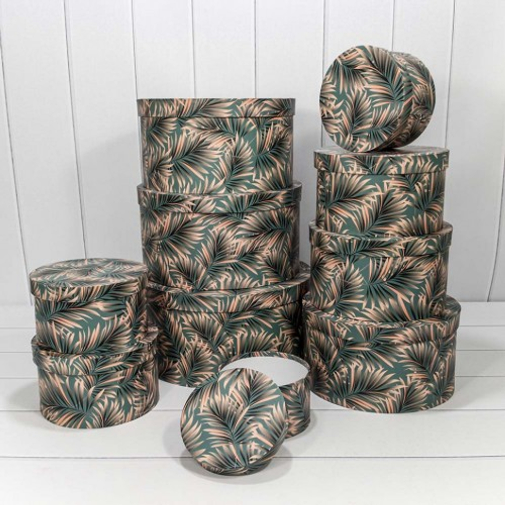 Коробка 35х17.3 см Набор 10 шт "Ветки" (Зеленый)