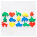 Пластилин JOVI (Испания), набор, 8 цветов, 200 г, 12 форм, 3 стека, скалка, пластиковый чемодан, 230