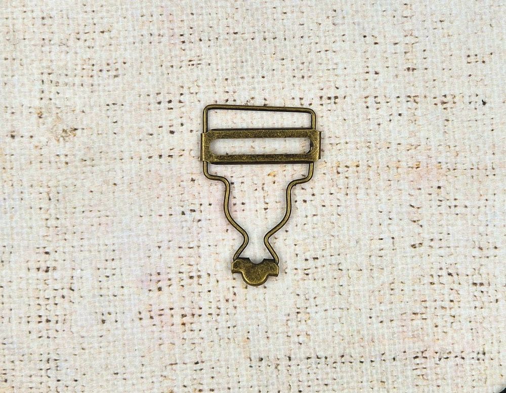 Пряжка для комбинезона, ш. 3,2 см, антик