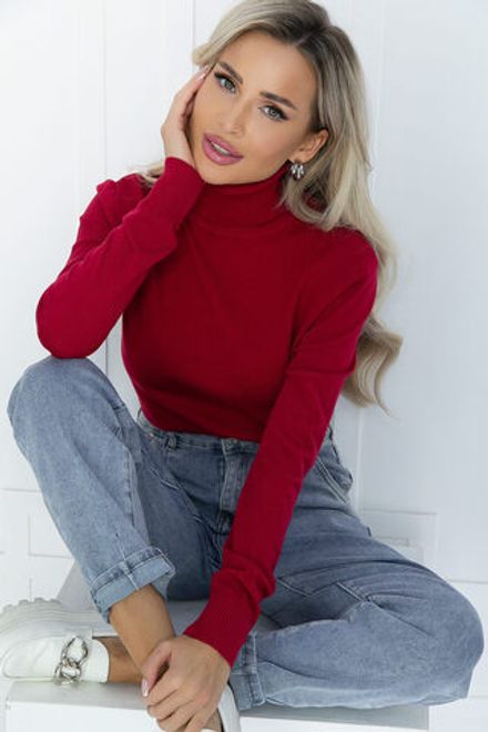 Водолазка Зимняя история (красная) Б14521-20М LT Collection