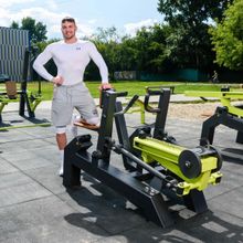 Power-1809 Уличный тренажер Наклонная тяга с переменной нагрузкой ZAVODSPORTA