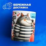Кружка ТМ Ларец, подарок на 8 марта, 330мл, 1шт.