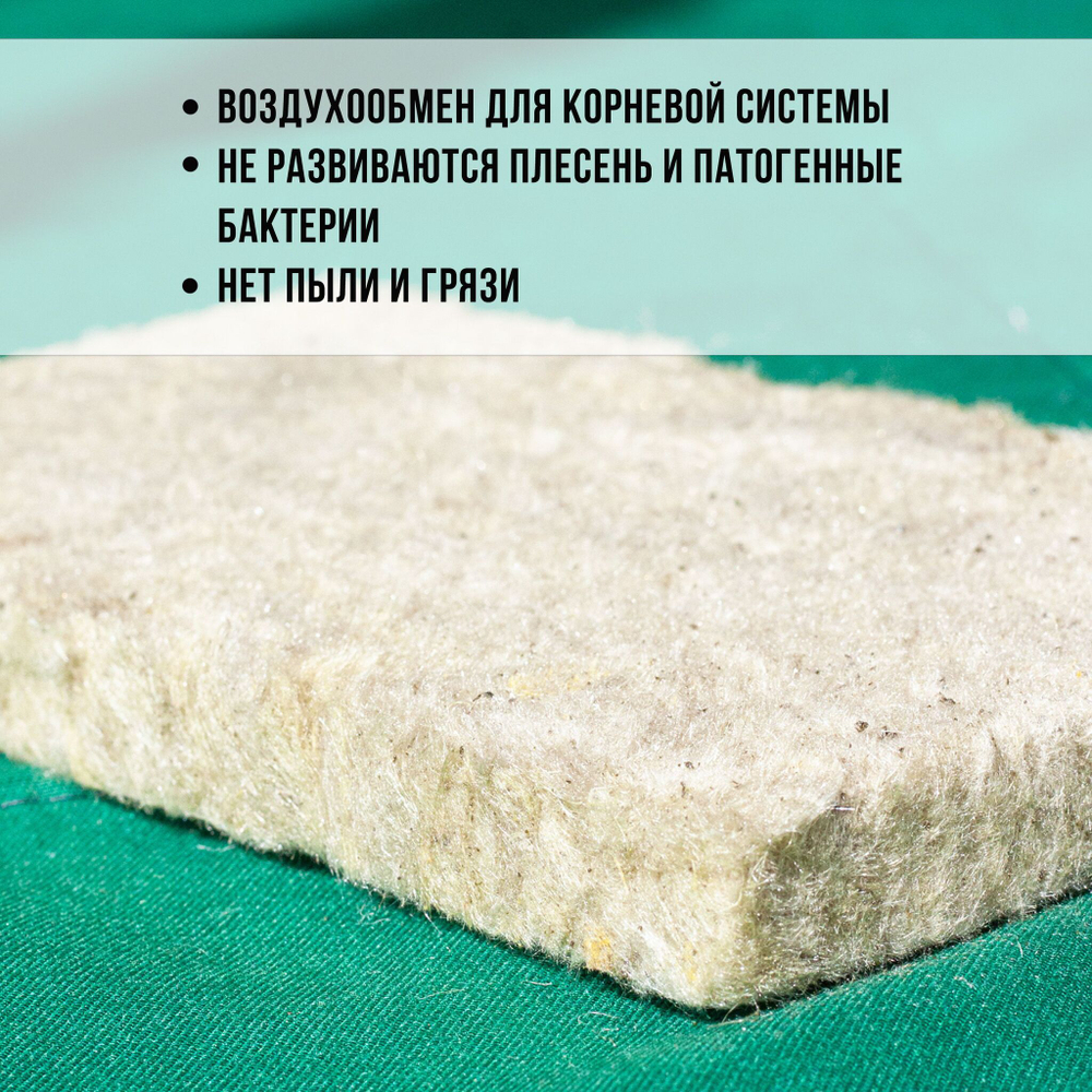 Агровата для выращивания микрозелени набор 100 шт / 17*10*1,5 см /субстрат для выращивания микрозелени и растений