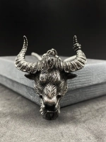 Массивная подвеска Бык на цепочке амулет оберег Чертог Тура