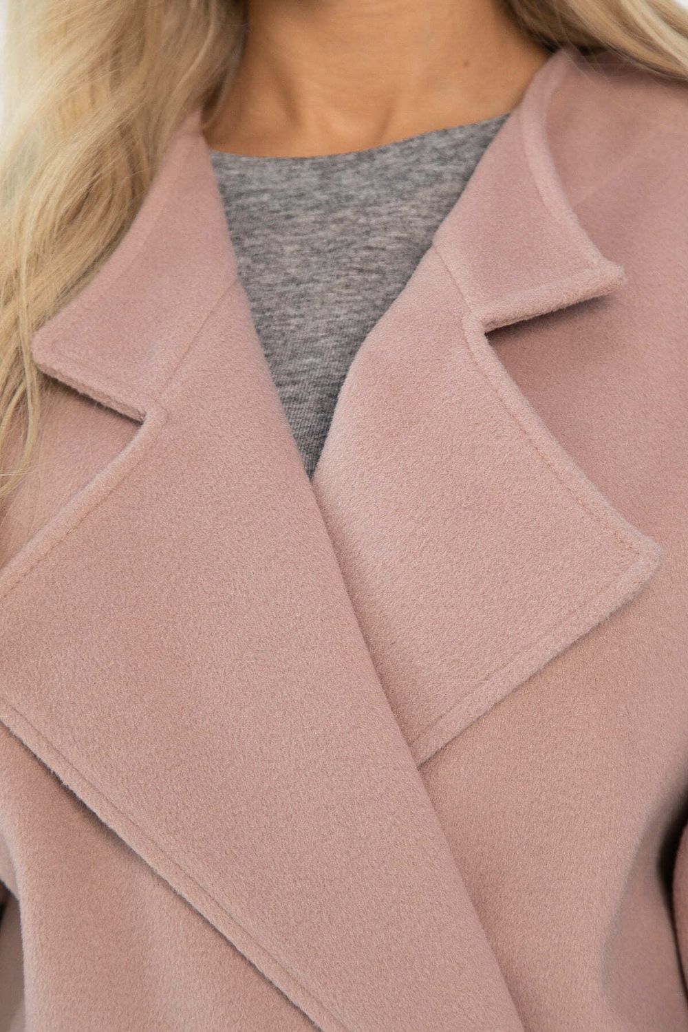 Пальто укороченное Хайт (пудра) Б14315-7М LT Collection