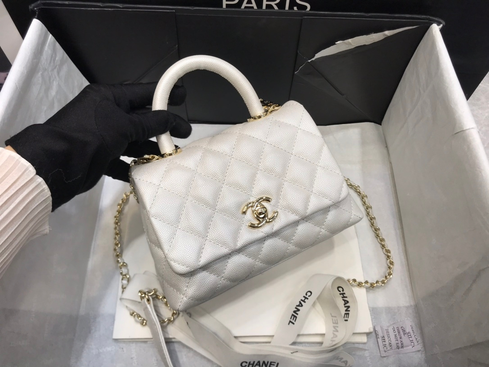 Chane1 Coco Handle Bag 19 cm