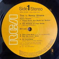 Винтажная виниловая пластинка LP This Is Nancy Sinatra (Japan 1972) (No Obi)