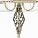 Citilux Вена CL402930T Торшер бронза со столиком и белым абажуром