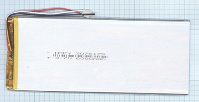 Аккумулятор Li-Pol (батарея) 3*75*175мм 3pin 3.7V/6400mAh