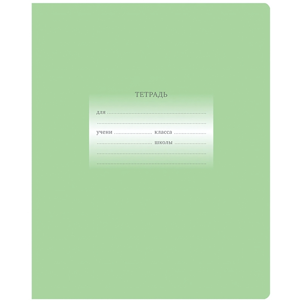 Тетрадь 24л. линия светло-зеленая "Первоклассная" (BG)