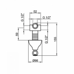 Смеситель для душа Webert Ottocento AC0395065
