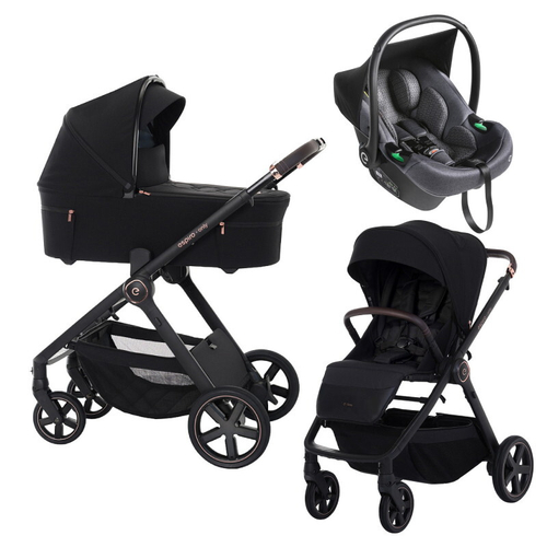 Детская коляска 3 в 1 Espiro Only 2025 и автокресло Pi Graphite 410 stylish black / Графитовый (Graphite 117)