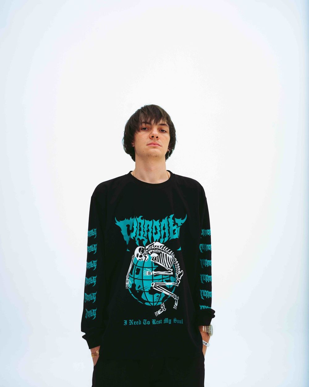 Лонгслив Подполье Sadness черный