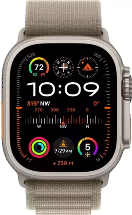 Умные часы Apple Watch Ultra 2 49 мм Titanium Case GPS + Cellular, Olive Alpine Loop L