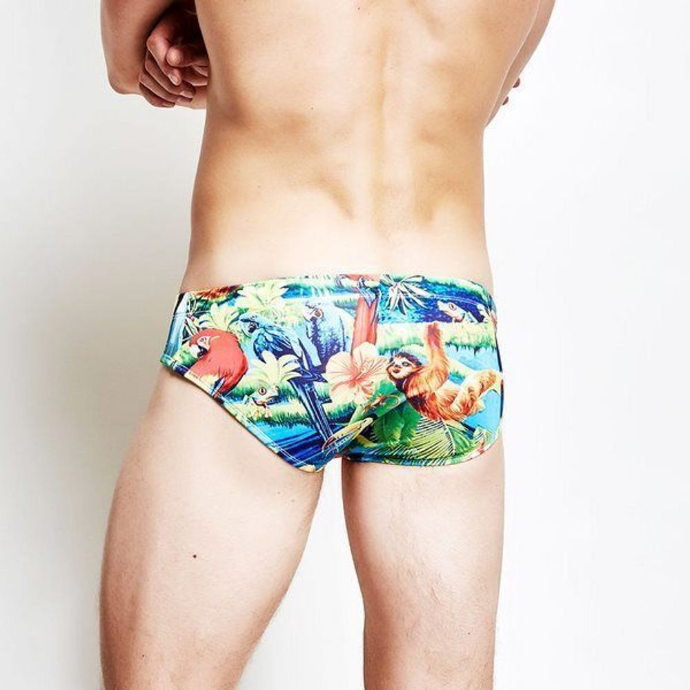 Мужские плавки брифы джунгли EUSSIEINQ