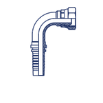 Фитинг DN 10 BSP (Г) 3/8 (90)