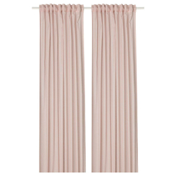 IKEA SILVERLÖNN  (ИКЕА СИЛВЕРЛÖНН)  -  Шторы, 2 шт, на ленте/розовые, 145x300 см