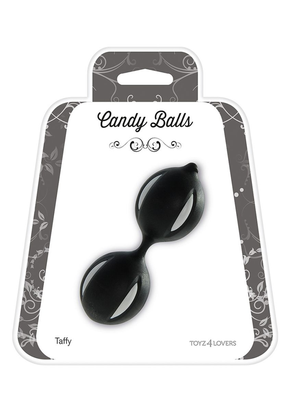Чёрные вагинальные шарики CANDY BALLS TAFFY BLACK (Цвет: черный)