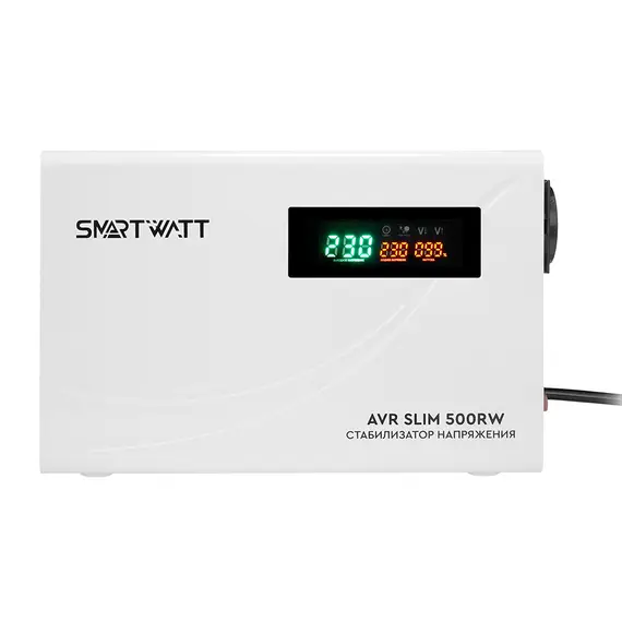 Настенный стабилизатор напряжения 500 Вт SMARTWATT AVR SLIM 500RW
