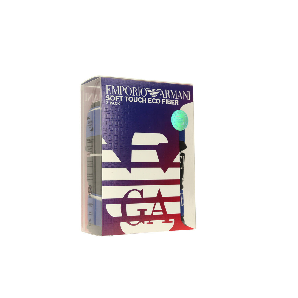 Трусики-боксеры 3шт. Emporio Armani - черный(111473 2F728)