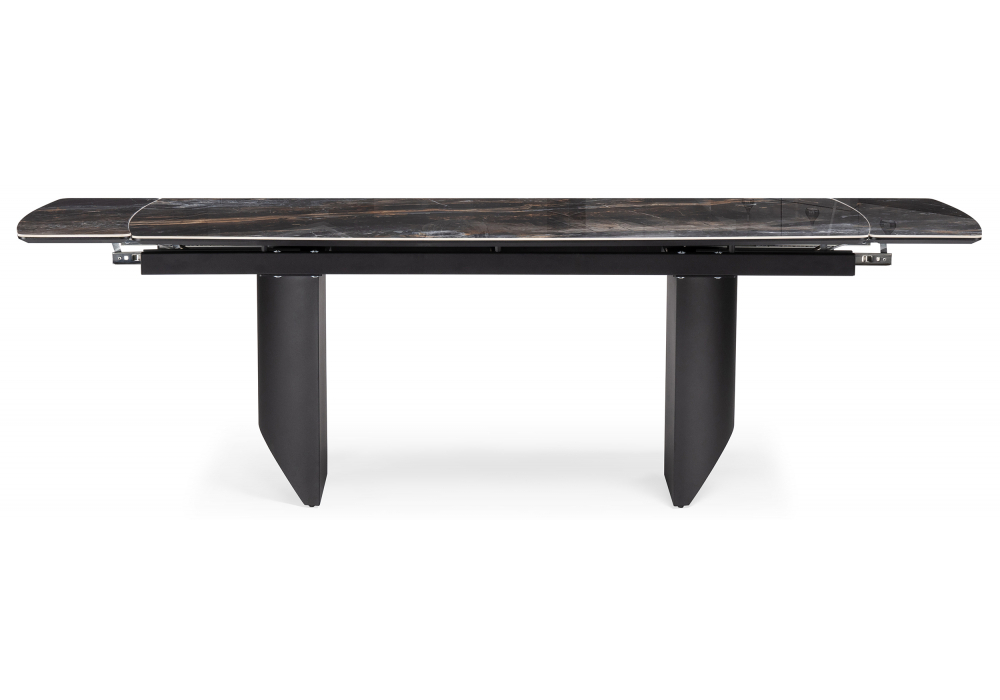 Керамический стол Woodville Маре 200(260)х100х77 neodom titanium lawa nero, черный