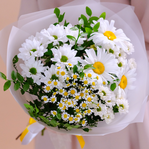 Купить Летний букет с ромашками "Лада"