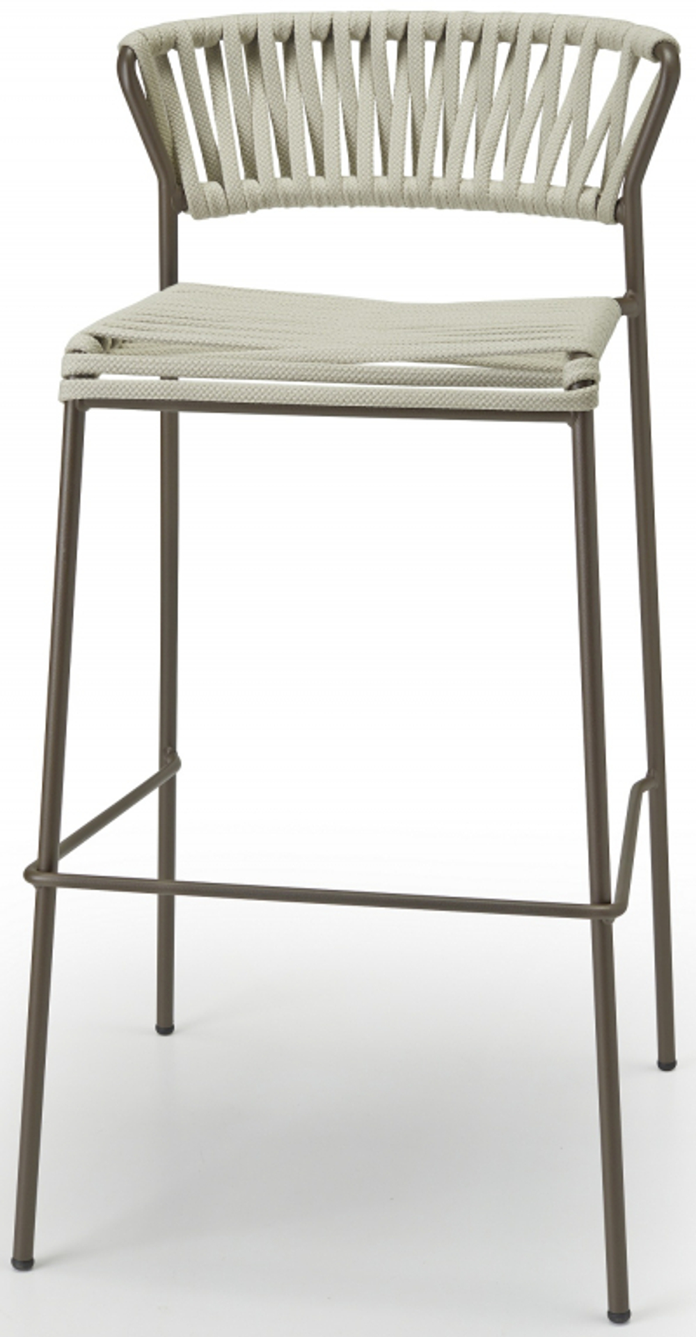 Стул полубарный плетеный Scab Design Lisa Filo, мокко, глиняный