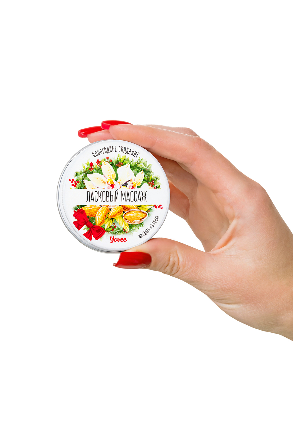 Массажная свеча Ласковый массаж с ароматом миндаля и ванили 30 мл