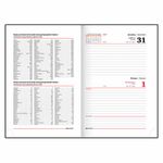 Ежедневник датированный 2023 А5 138x213 мм BRAUBERG "Senator", под кожу, коричневый, 114062