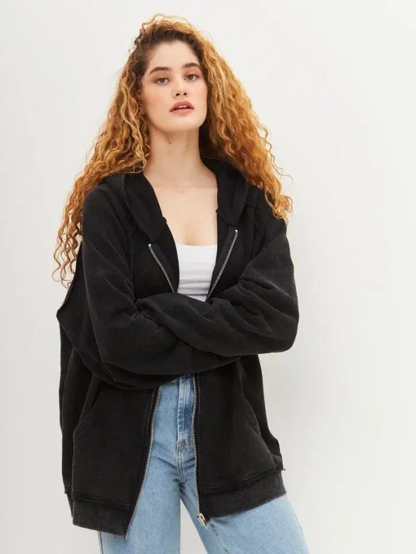 Худи Zip Гранж графит - фото 9