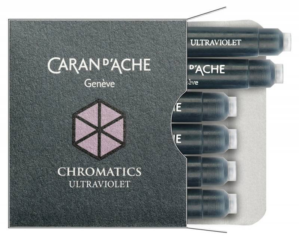 Картриджи - Carandache, фиолетовые 6 шт.