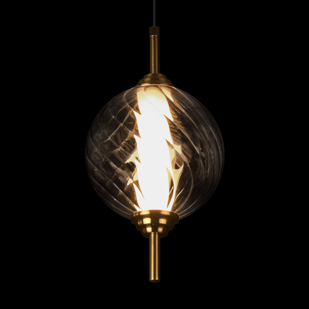 Подвесной светодиодный светильник Loft It Helix 10421/B Smoke