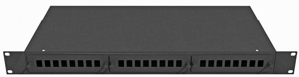 Коммутационная панель  TopLAN PPS-Top-24DLC-SM-BK