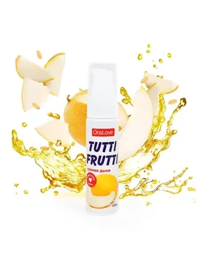 Вкусовой лубрикант на водной основе Tutti Frutti со вкусом дыни 30г