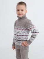 Свитер вязаный с горлом