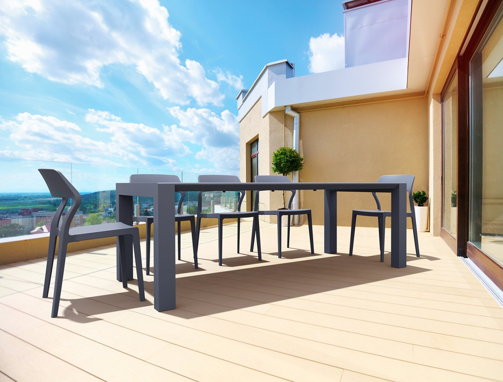 Стул пластиковый Siesta Contract Snow, темно-серый