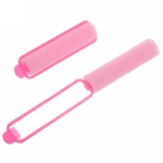 Бигуди поролоновые с зажимом 14шт,цвет розовый, d=15мм