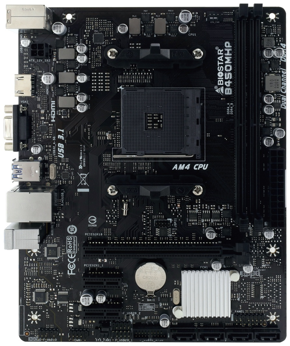 Материнская плата Biostar B450MHP