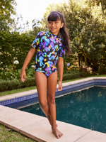 Купальник раздельный для девочки Next N01-165, Черный, Синий