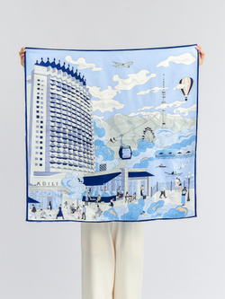 ПЛАТОК ШЕЛК | 90х90 см | "Алматы"