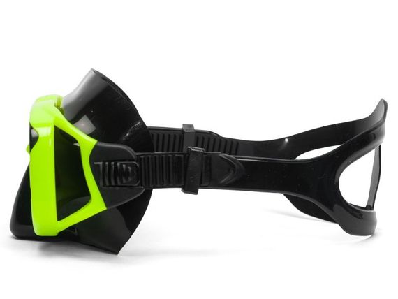 Маска Sargan Дельта Черный силикон Желтая рамка