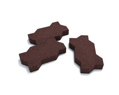 Брусчатка "Волна" 26х13х4 см Коричневая