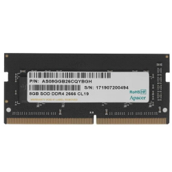 Оперативная память Apacer DDR4 SODIMM 8GB ES.08G2V.GNH PC4-21300, 2666MHz