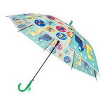 Зонт Динозаврики зеленый, д-50 см, длина 62 см, с-30187